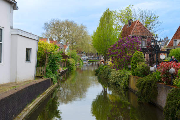 istock skyline of old town Edam 2153843640
