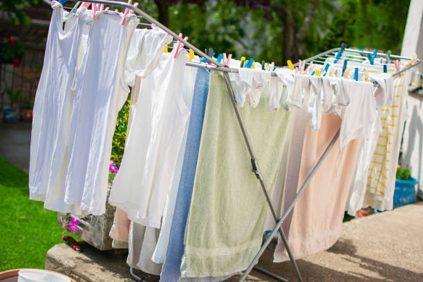 istock natural drying of laundry in the sun 2153845375