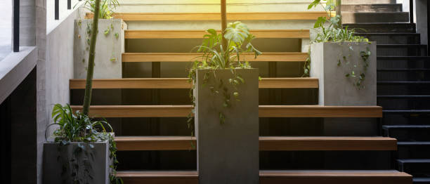 istock Modern Contemporary Stairs Leading Up and Step Seating 2153846968