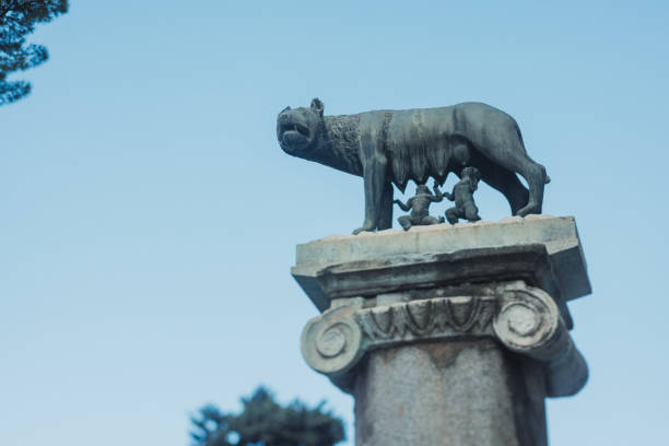 The she wolf symbol of Rome, feeding Romulus and Remus