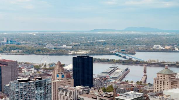 istock Downtown Montreal seen from a highrise building 2153852316
