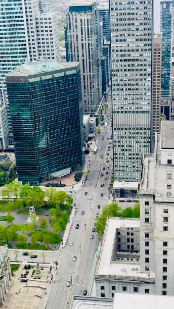 istock Downtown Montreal seen from a highrise building 2153852345