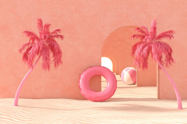 istock Summer Holiday Beach Background with Corridor to Sun 2153855026