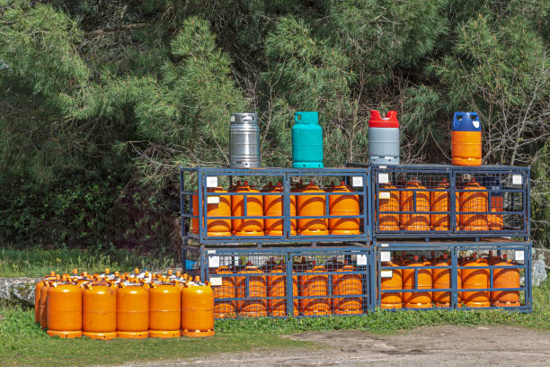istock propane and butane gas cylinders in nature 2153856622
