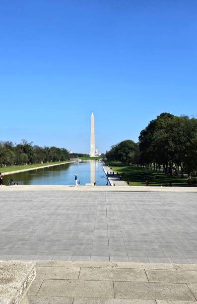 istock Washington Monument from Lincoln Memorial reflectiong pool 2153860630