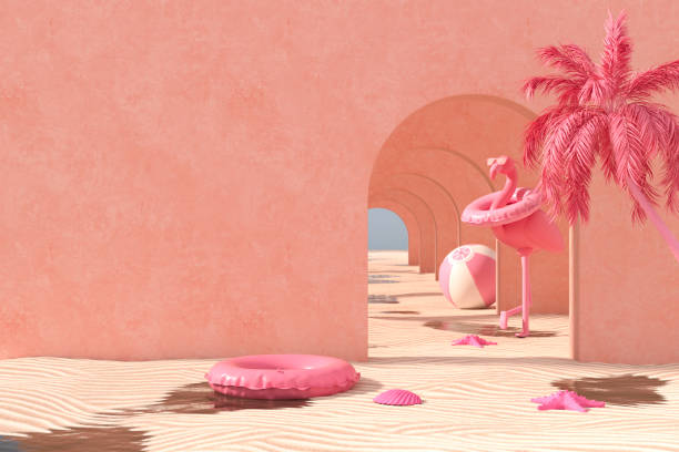 istock Summer Holiday Beach Background with Corridor to Sun 2153861411