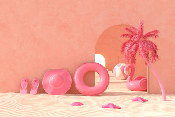 istock Summer Holiday Beach Background with Corridor to Sun 2153861449