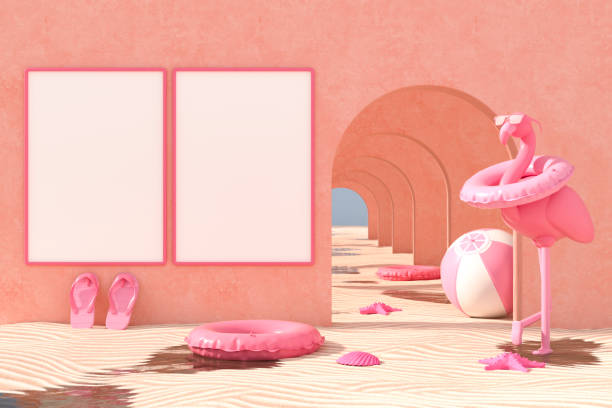 istock Summer Holiday Beach Background with Corridor to Sun 2153861473