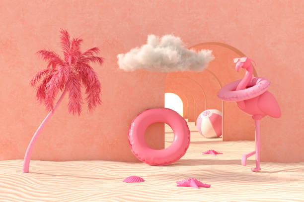 istock Summer Holiday Beach Background with Corridor to Sun 2153861491