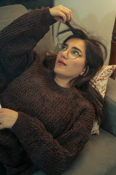 Thoughtful Moment on the Couch