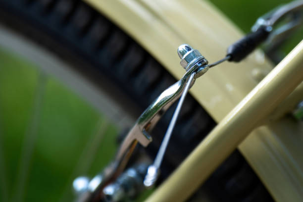 Vintage bicycles or bikes with wicker baskets and bells