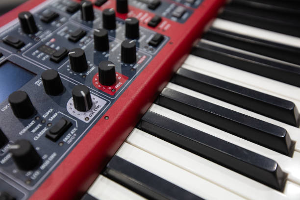 istock Closeup of Nord stage 3 Keyboard 2153870765