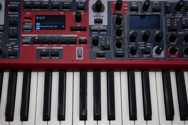 Lviv, Ukraine - May 19, 2024: Closeup of Nord stage 3 Keyboard