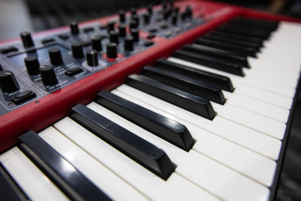 istock Closeup of Nord stage 3 Keyboard 2153870788