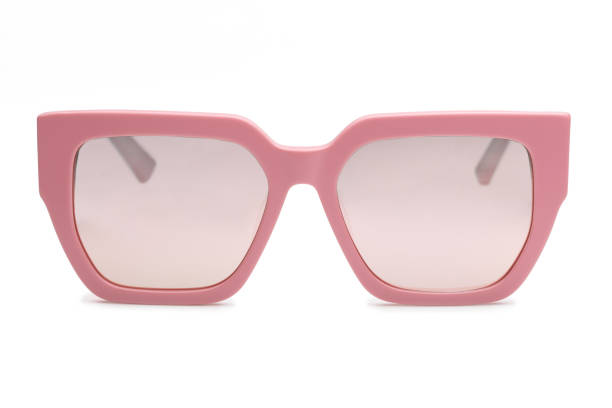 istock Front view of pink polarized sunglasses for e-commerce isolated on white background. 2153871317