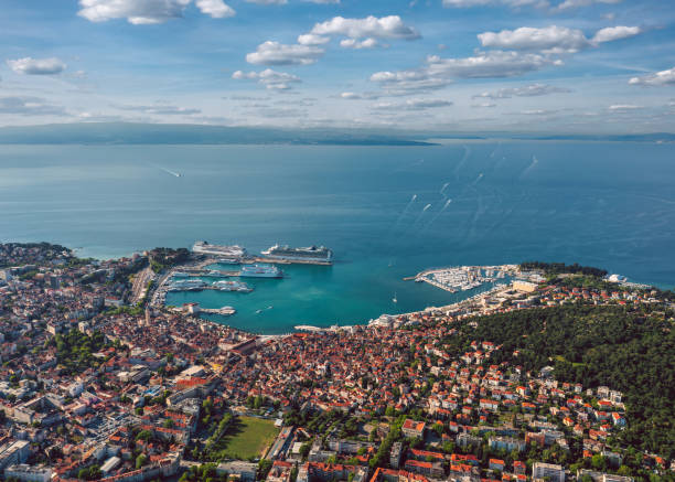 istock Aerial panoramic cityscape of Split, Croatia 2153871598