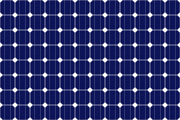 Blue Solar panel cells texture seamless on white background. Large image. Great for 3d artist and 3d designers. Use this texture for making fast materials of solar panels. For architecture designs.