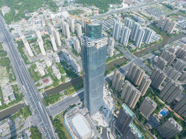 istock Wenzhou Hilton Hotel building exterior 2153898144