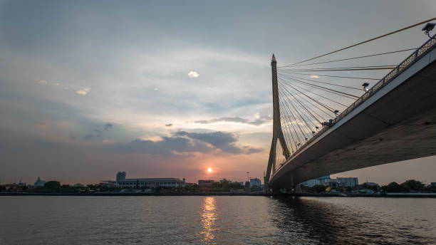istock architecture bridge blue sky copy space background wallpaper copy space travel trip tourism river outdoor landmark water building construction modern sunset sunrise built steel view beautiful arch art 2153898905