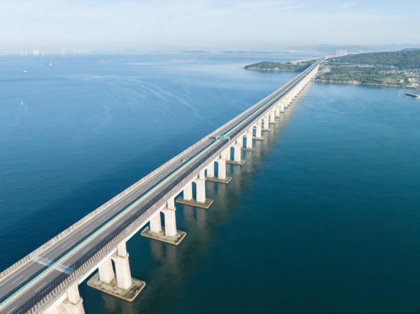 istock cross-sea bridge, highway 2153899243
