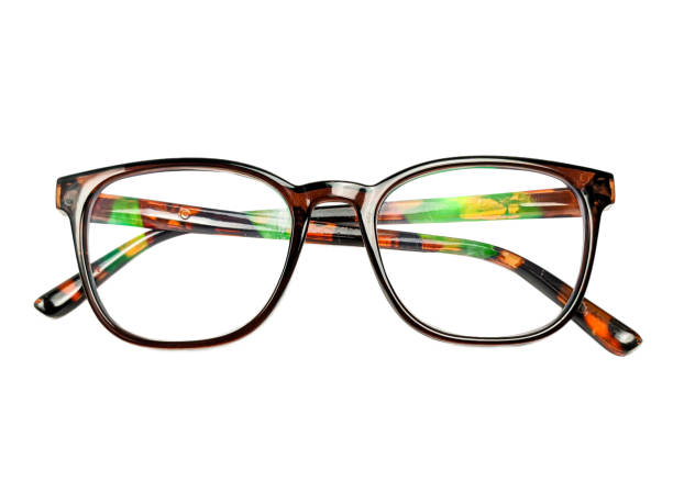 istock Fashionable eyeglasses isolated on a white background 2153901725