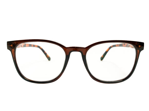 istock Fashionable eyeglasses isolated on a white background 2153901773