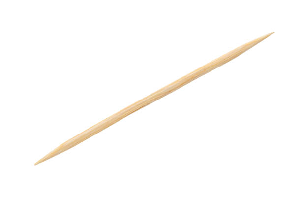 istock Wooden toothpicks isolated on white background 2153906750