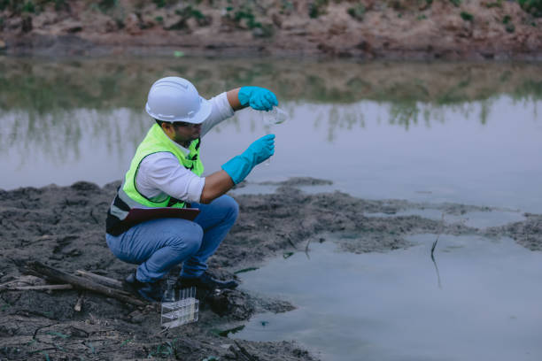 istock Asian Man experts analyze the water in a contaminated , environment ecology concept 2153907348
