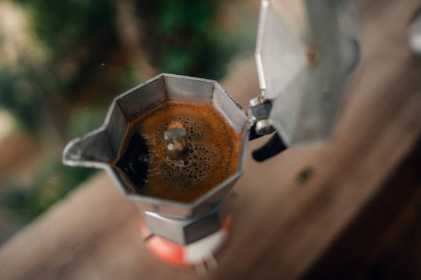 istock Coffee from a moka pot at home 2153913391