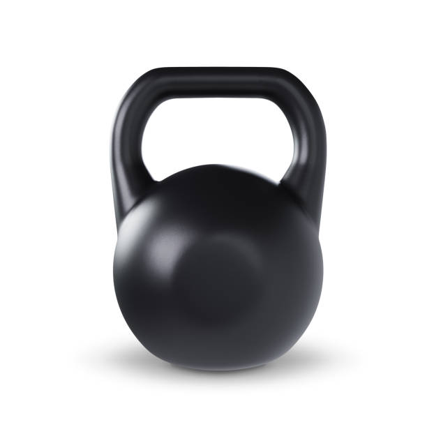 istock Heavy sports kettlebell isolated on white background 2153913893
