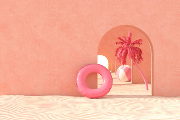 istock Summer Holiday Beach Background with Corridor to Sun 2153915740