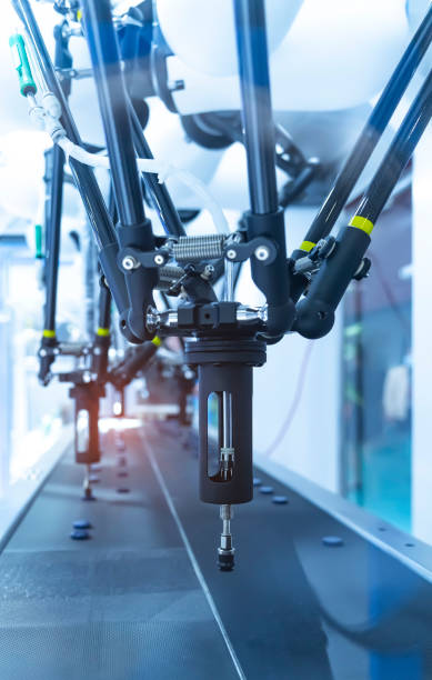istock pneumatic piston sucker unit on industrial machine,automation compressed air factory production 2153916089