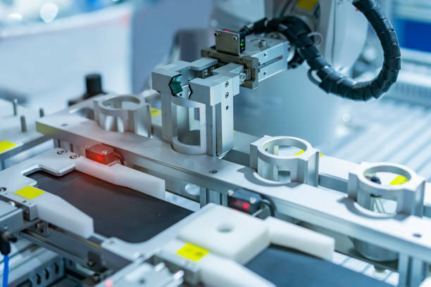 istock automatic arm manipulator, Manufacturing, engineering, futuristic, ai, technology concept 2153918047