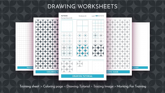 Ilustración de How To Draw A Pattern Step By Step Drawing Tutorial Draw ...