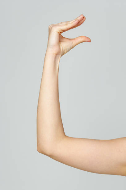 istock Young Woman Arm with Gesture close up 2153922238
