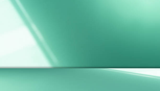 istock Green Shadow Background Studio Room Photo Empty Gradient Leaf Floor Wall Backdrop Muslin Design Canvas Surface Texture Podium Eco Scene Mockup Product Cosmetic Beauty Organic Display Stand Stage. 2153926112
