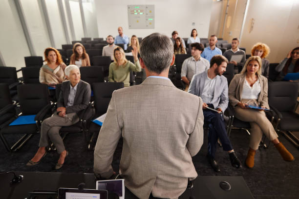 istock Business seminar in board room! 2153927213