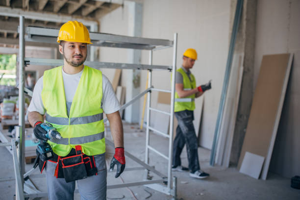 istock Professionalism at Work: Construction Worker with Electric Screwdriver 2153928654