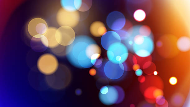 bildbanksillustrationer, clip art samt tecknat material och ikoner med bokeh lights. abstract blurred background. vibrant blur light effect. - oskarpt fokus