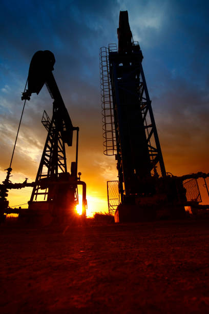 istock Oil pump, oil industry equipment 2153931193