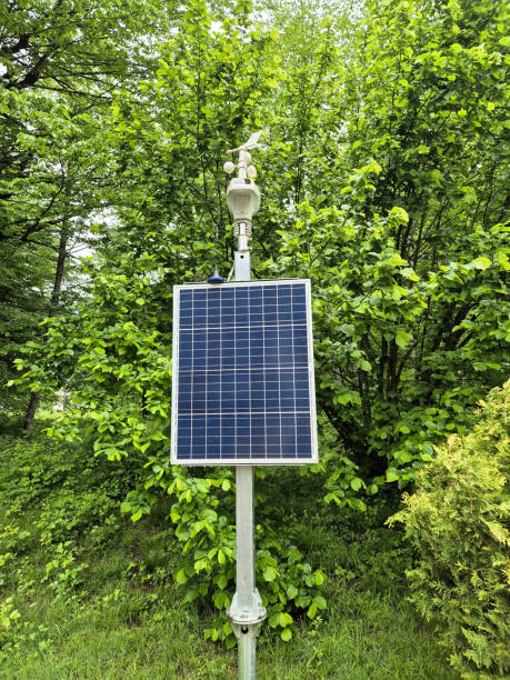 istock Solar battery for the operation of lighting in the park. Eco friendly, renewable resources concept. 2153932302