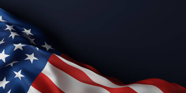 istock USA or American flag on blue background Independence day banner 3D render 2153933526