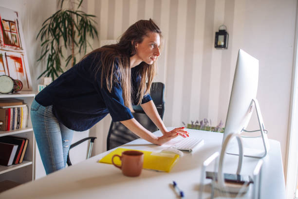 istock Focused productivity in a well-organized home office 2153940821