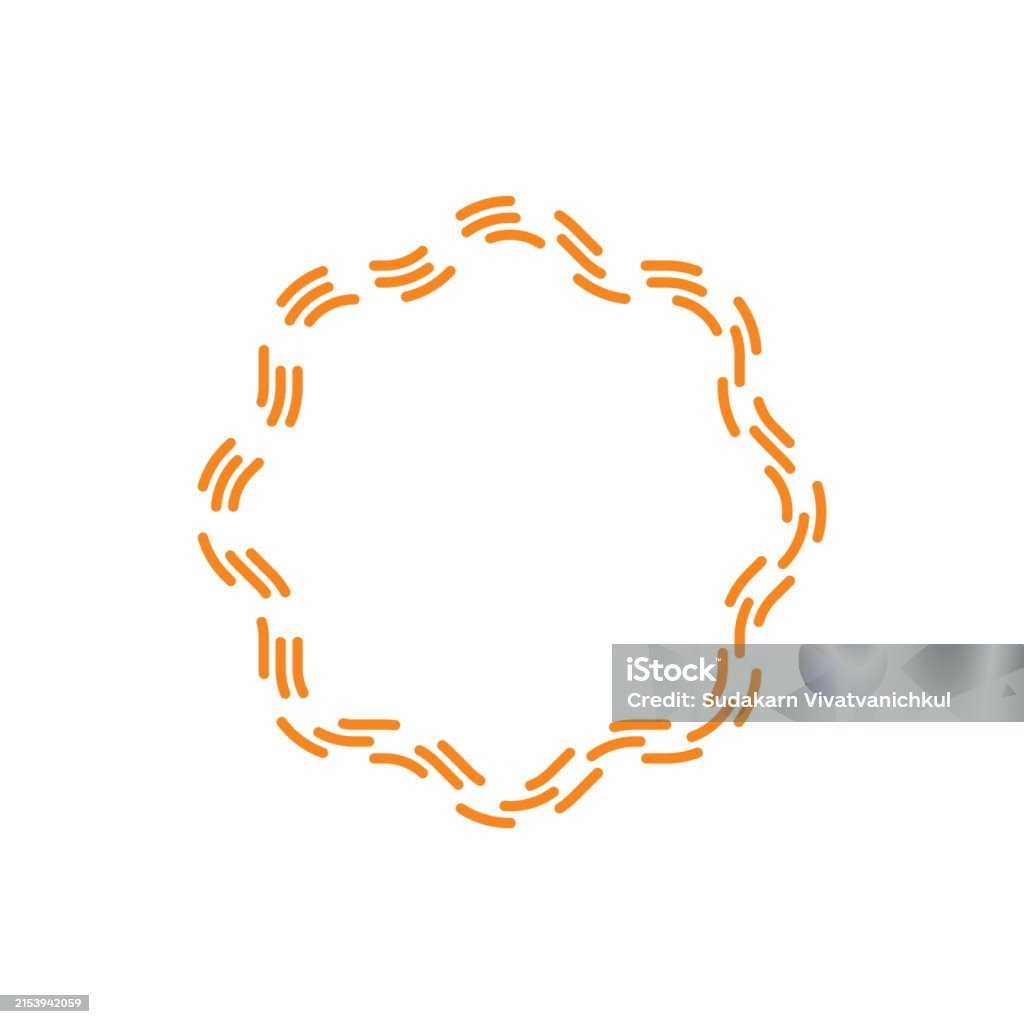 Dashed Star Vector Star Dashed Line Stock Illustration - Download Image Now - Abstract ...