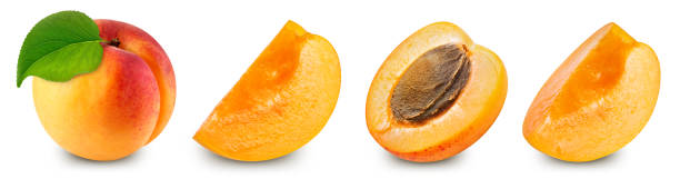 istock Apricot isolated on white background 2153942833