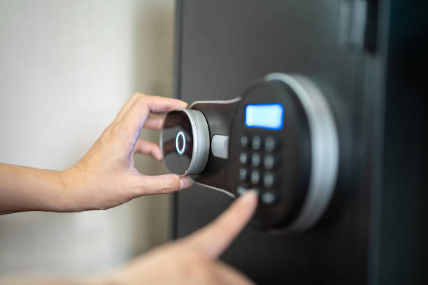istock Opening the safe box door. 2153944748