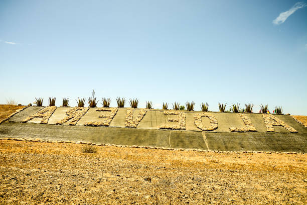 istock A large sign with the word 