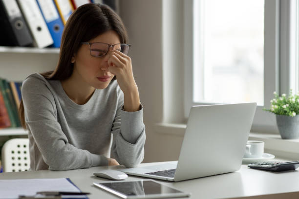 istock Stressed young businesswoman 2153949721