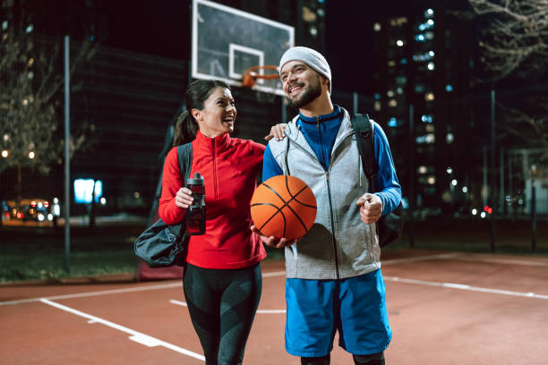 istock Night, basketball, and togetherness 2153949776