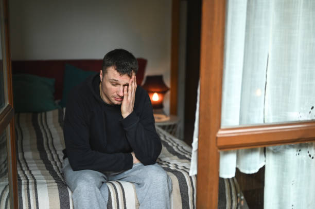 istock Worried man portrait. 2153954093